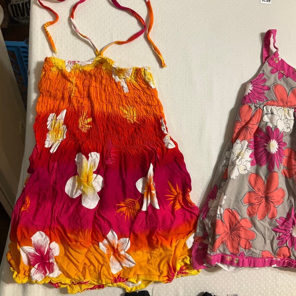 Carter’s Toddler Girl Dress size 18M Tropical Floral Dress Black Pink Bundle of5 - Picture 7 of 15